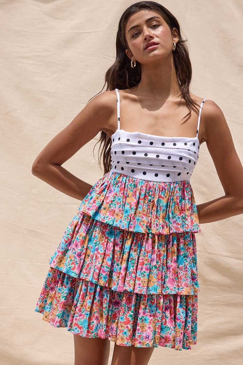 Floral Polka Dot Mini