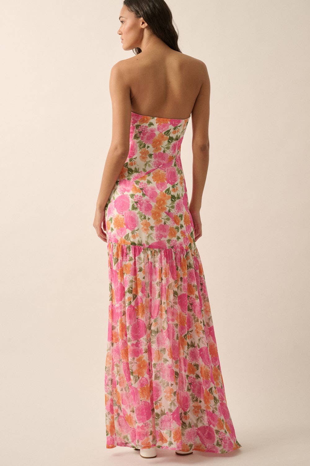 Floral Woven Maxi Dress