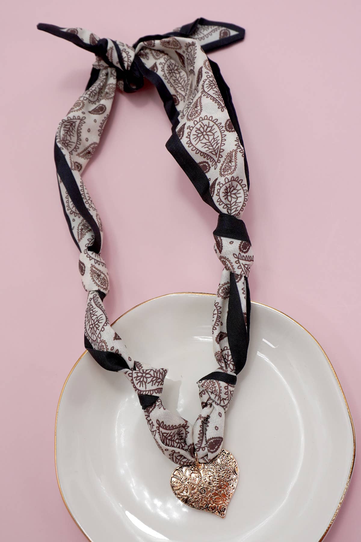 Leopard Scarf Necklace