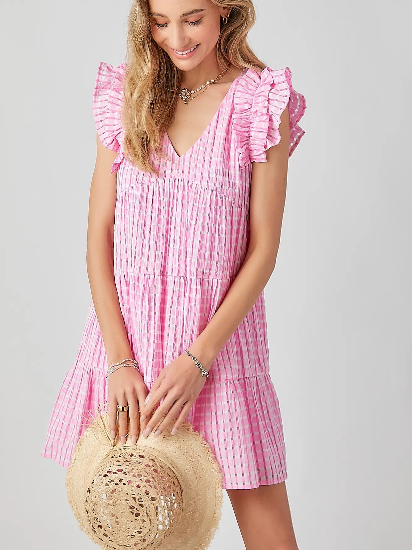 Pink Flutter Dress