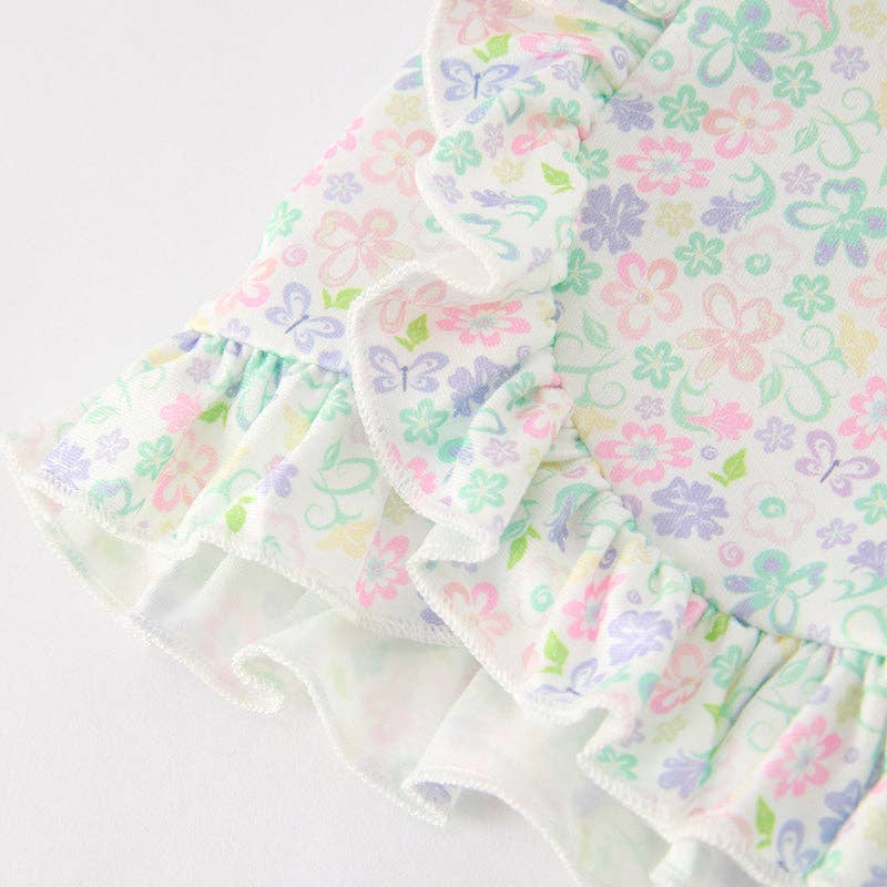 Girls Back To School Pink Bow Pencil Short Set