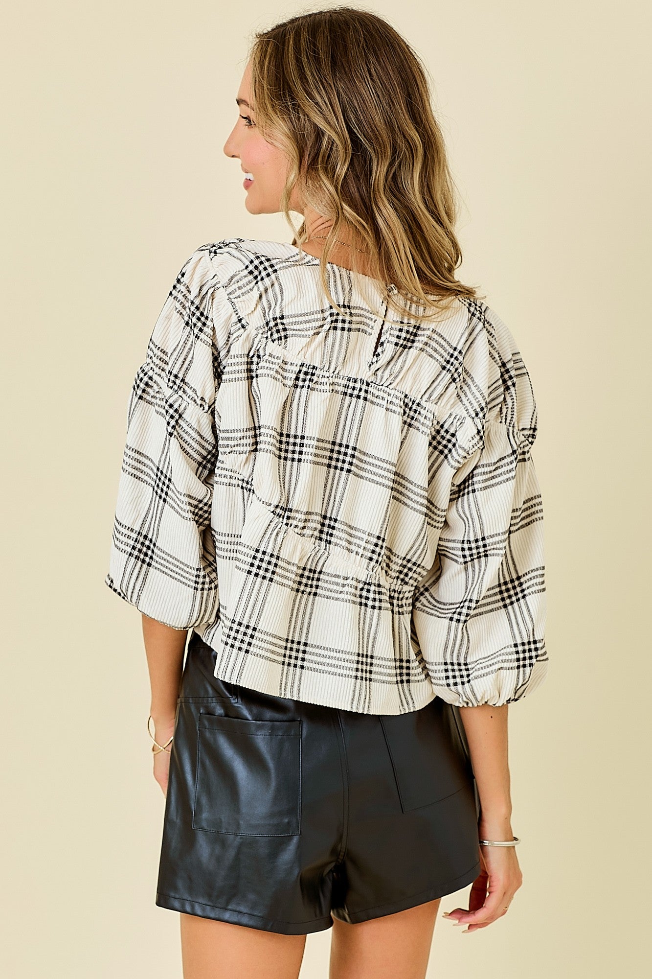 Falling for Plaid Top