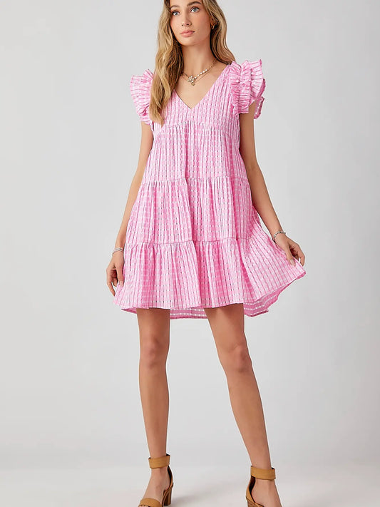 Pink Flutter Dress