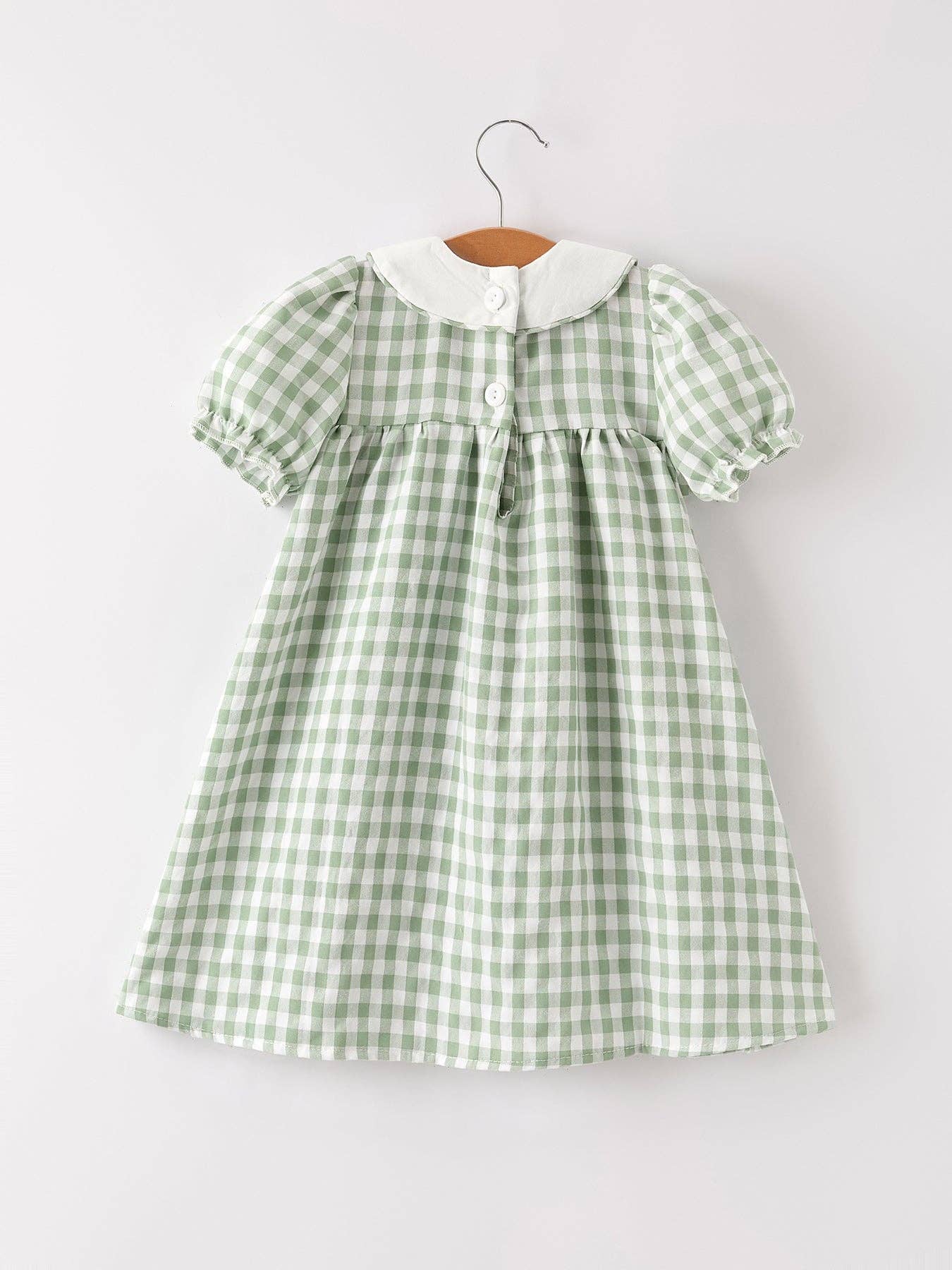 Pumpkin Plaid Girls Dress