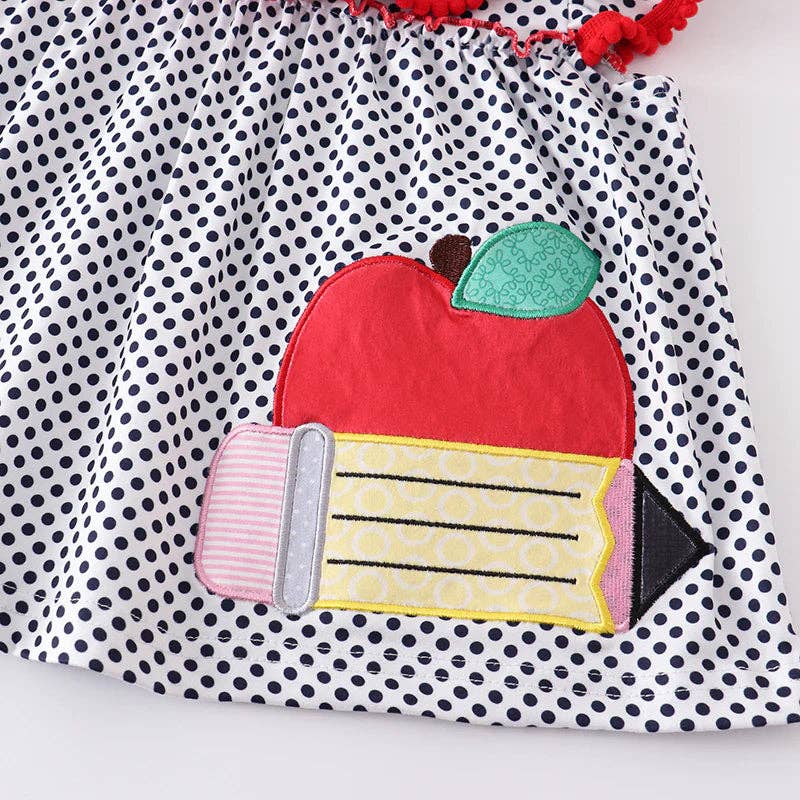 Girls Apple Pencil Short Set