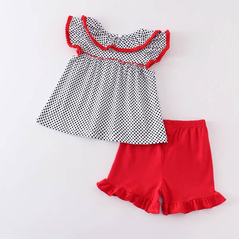 Girls Apple Pencil Short Set