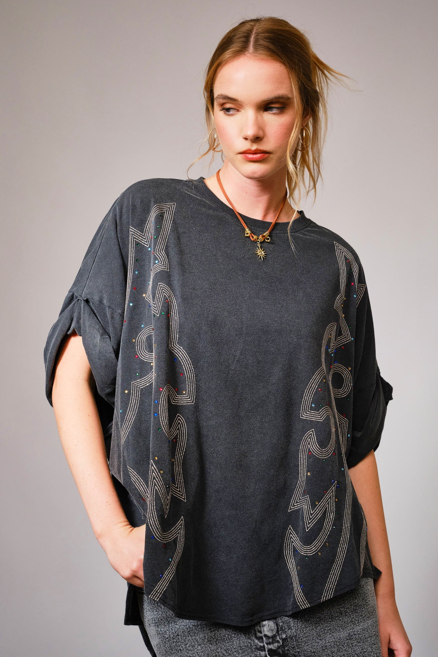 Western Rhinestone Tee