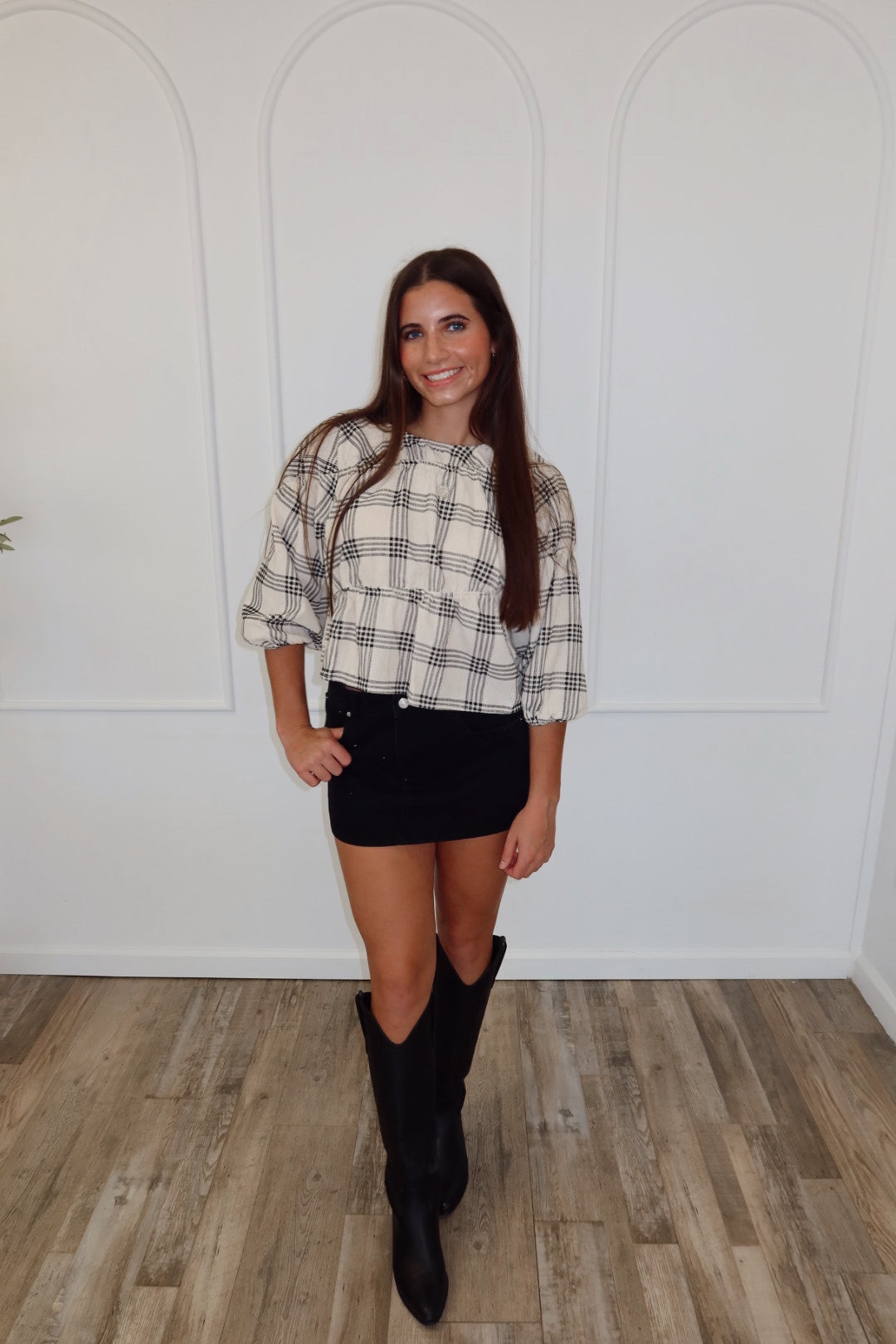 Falling for Plaid Top