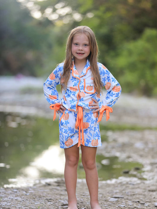 Girls Pumpkin Patch Pjs