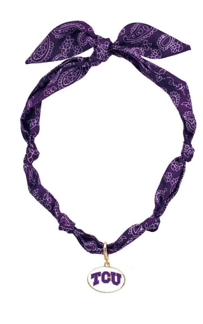 TCU Scarf Necklace