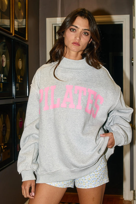 'Pilates & Yoga' Reversible Mockneck