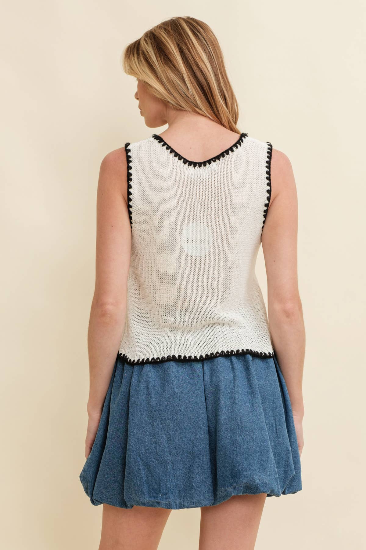 Knitted Bow Top